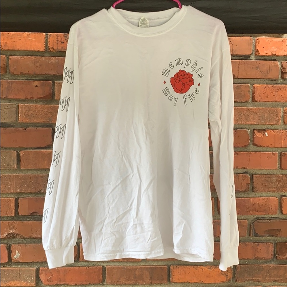 White Memphis May Fire long sleeve